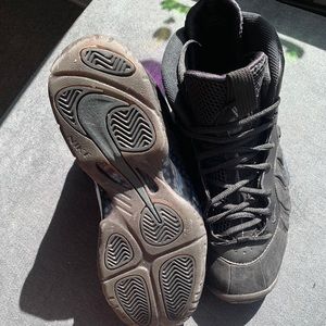 Nike air foam posite one premium black suede S7